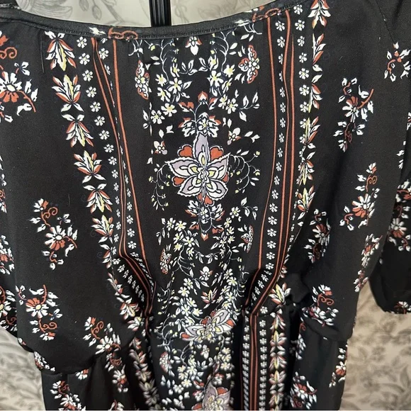 Maurices Black and White Floral Mini Dress - Picture 6 of 12